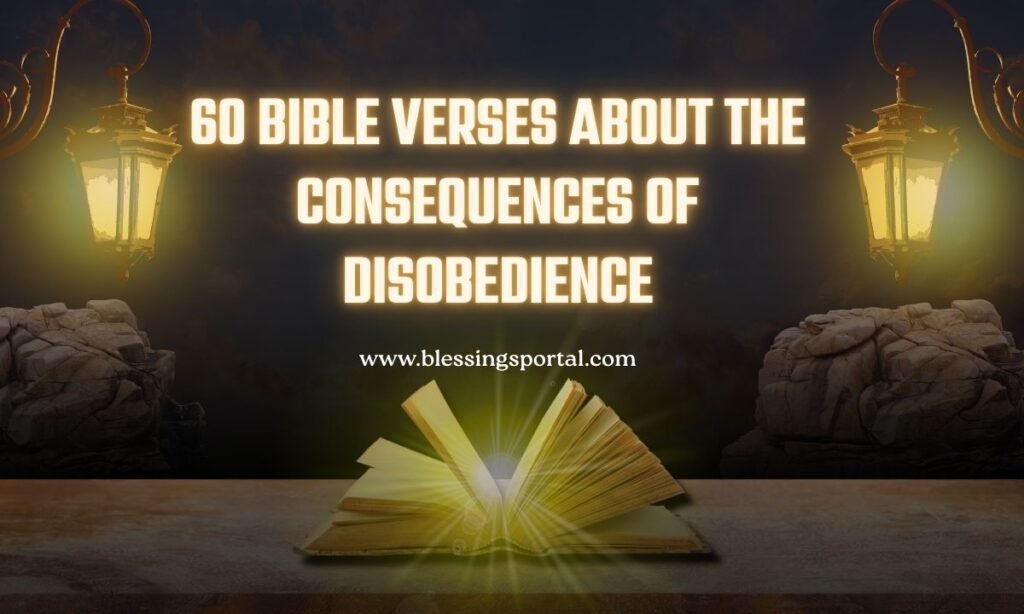 60 Bible Verses About the Consequences of Disobedience
