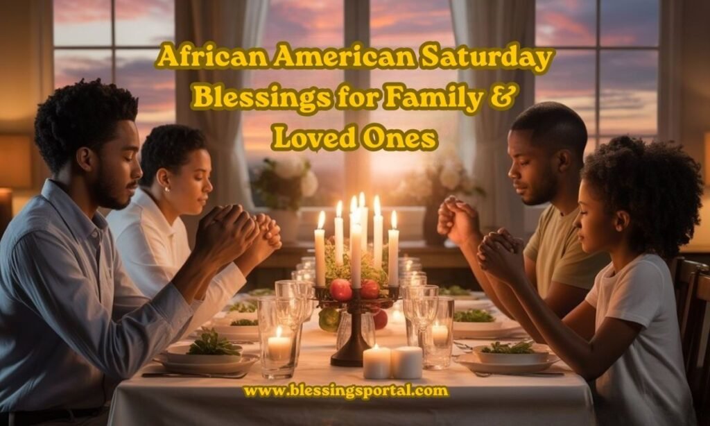 African American Saturday Blessings for Family
