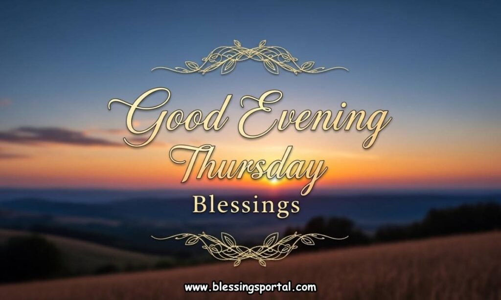Good Evening Thursday Blessings