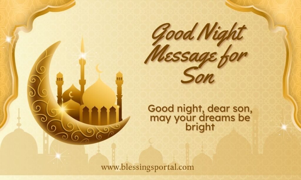 Good Night Message for Son