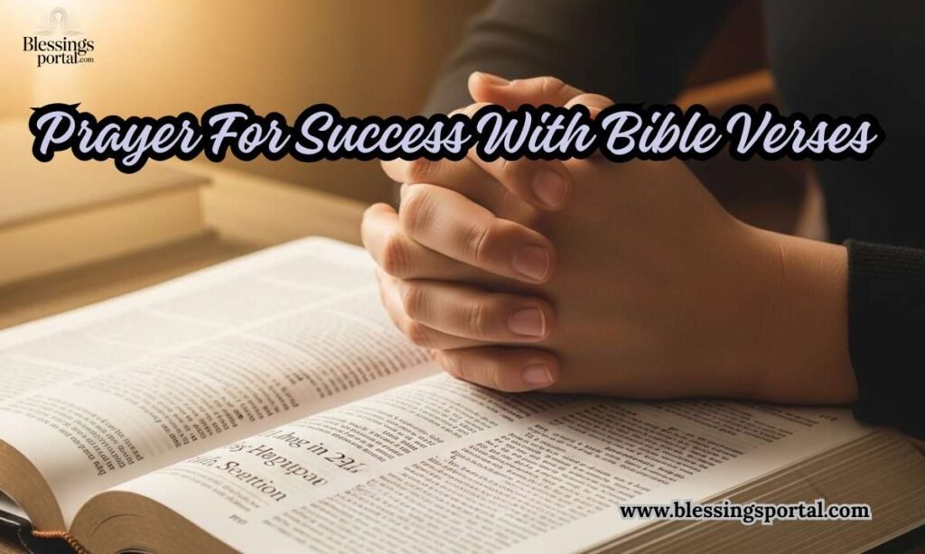Prayer For Success With Bible Verses