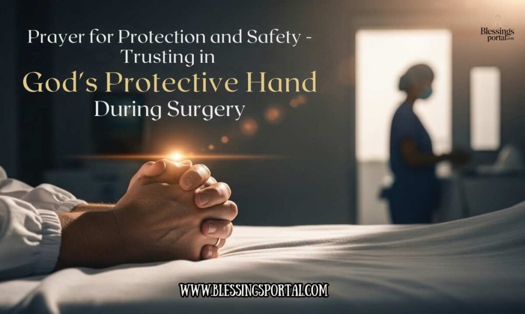 Prayer for Protection and Safety – Trusting in God's Protective Hand During Surgery