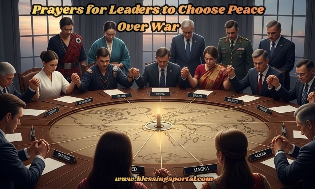 Prayers for Leaders to Choose Peace Over War