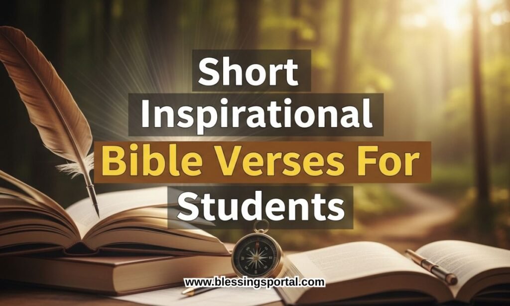Short Inspirational Bible Verses For Students