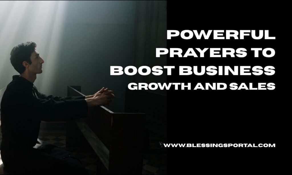 To Boost Business With Prayers