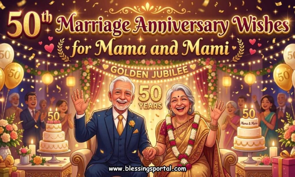50th Marriage Anniversary Wishes for Mama and Mami