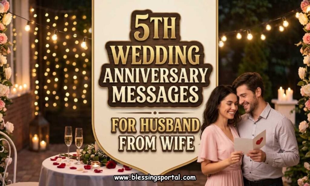 5th Wedding Anniversary Messages for Husband from Wife