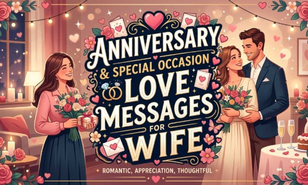 Anniversary & Special Occasion Love Messages for Wife