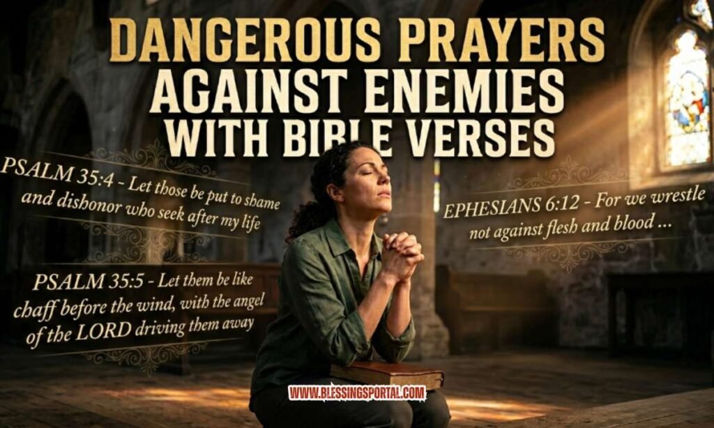 Dangerous Prayers Against Enemies with Bible Verses