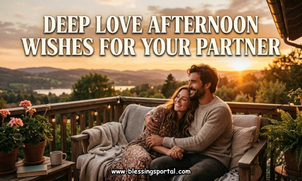 Deep Love Afternoon Wishes for Your Partner