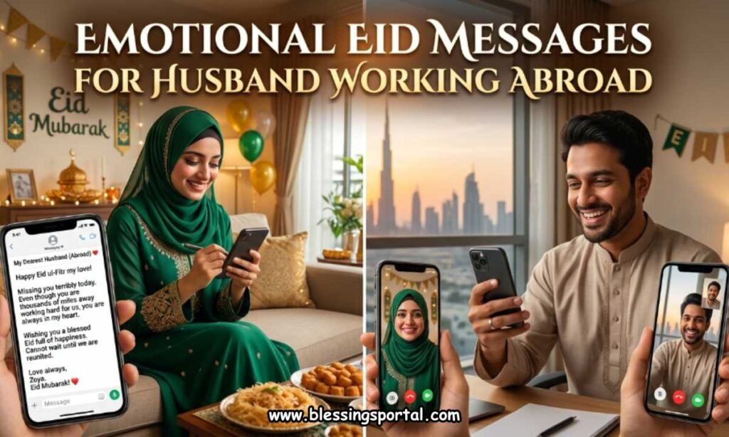 Emotional Eid Messages for Husband Working Abroad