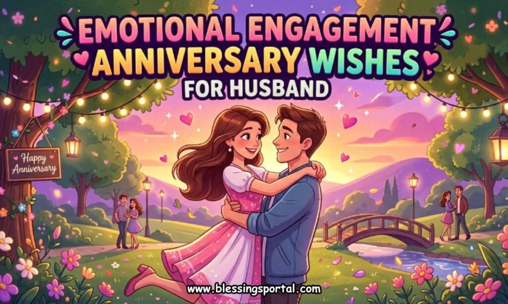 Emotional Engagement Anniversary Wishes for Husband