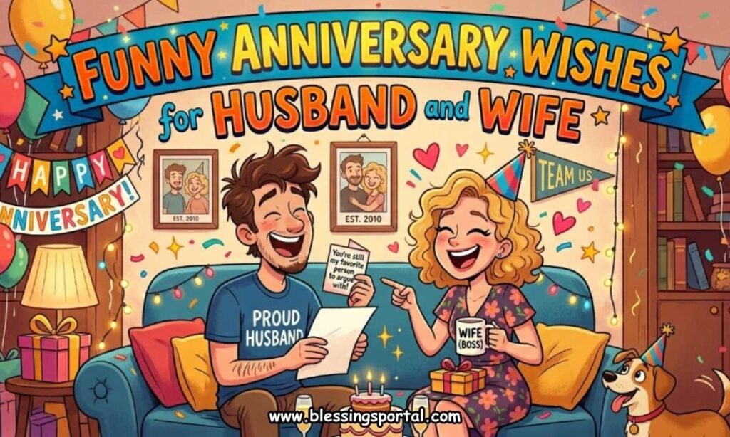 Funny Anniversary Wishes for Husband and Wife
