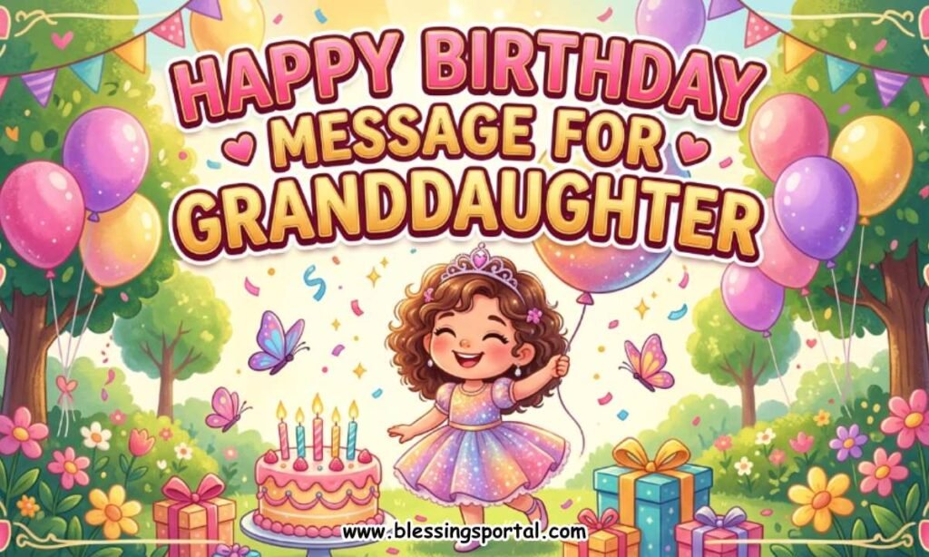 Happy Birthday Message for Granddaughter