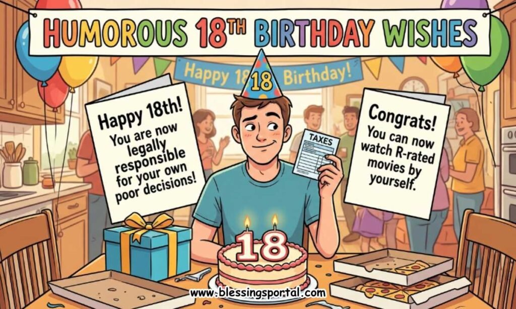 Humorous 18th Birthday Wishes
