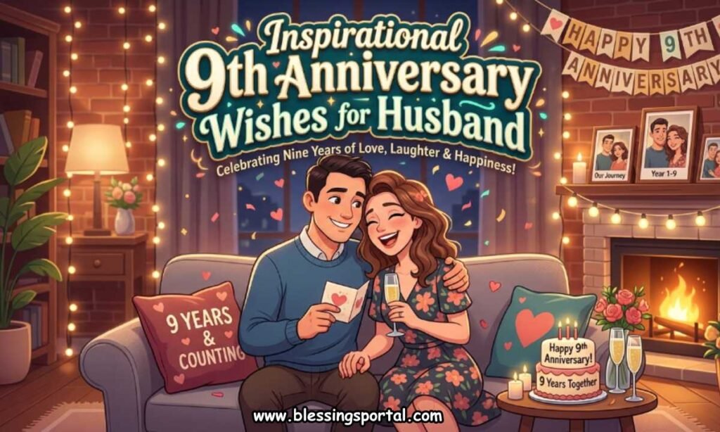 Inspirational 9th Anniversary Wishes for Husband