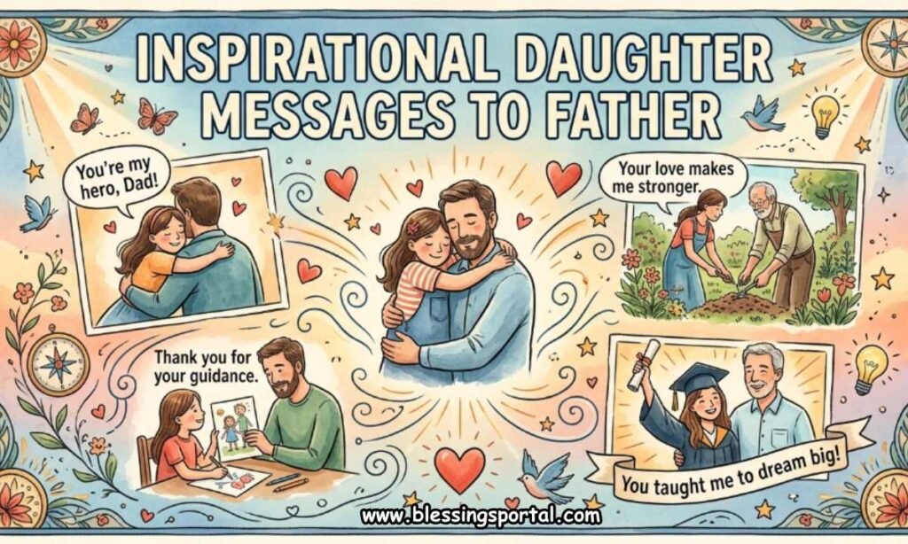 Inspirational Daughter Messages to Father