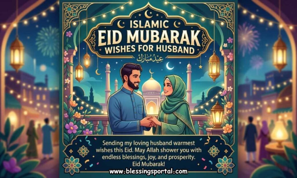 Islamic Eid Mubarak Wishes for Husband