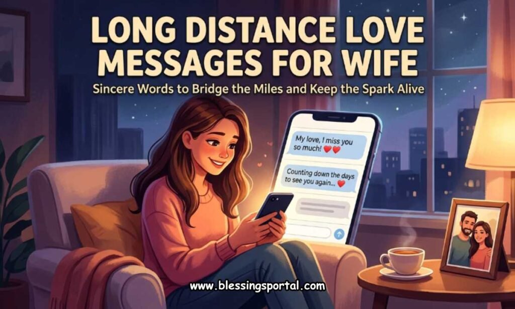 Long Distance Love Messages for Wife