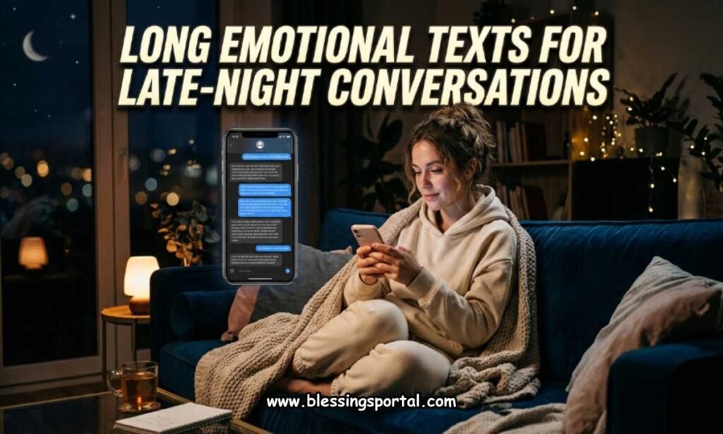 Long Emotional Texts for Late-Night Conversations