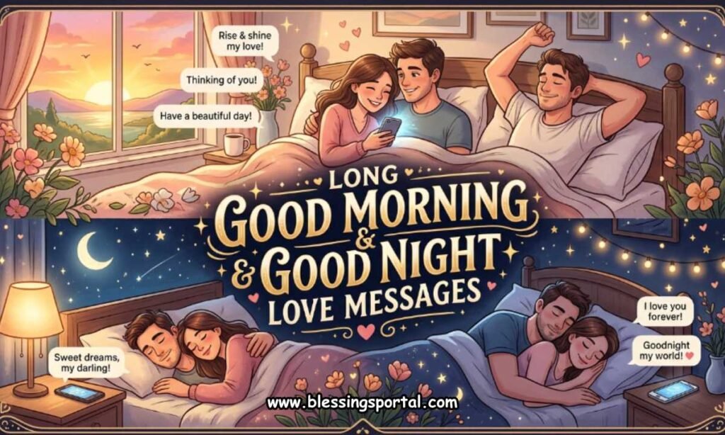 Long Good Morning & Good Night Love Messages