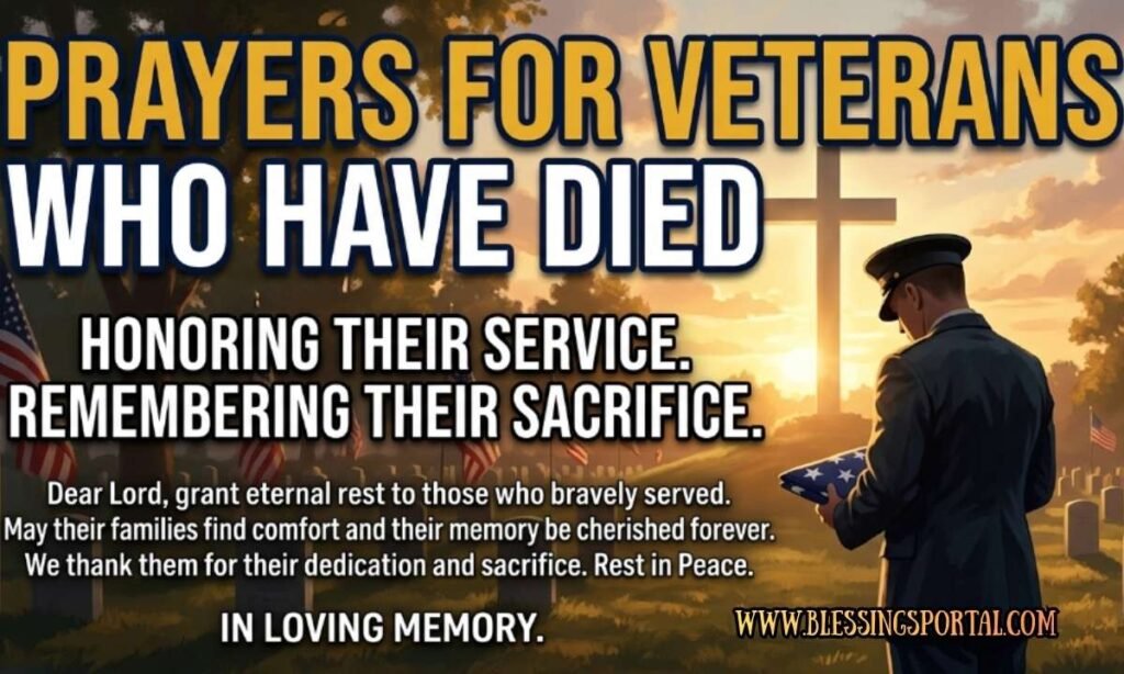 Prayers for Veterans Who Have Died