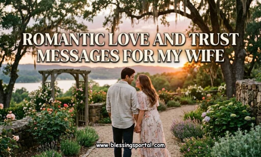 Romantic Love and Trust Messages for my Wife