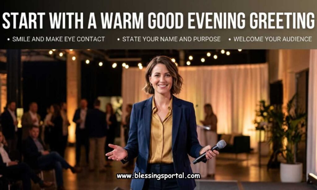 Start With a Warm Good Evening Greeting