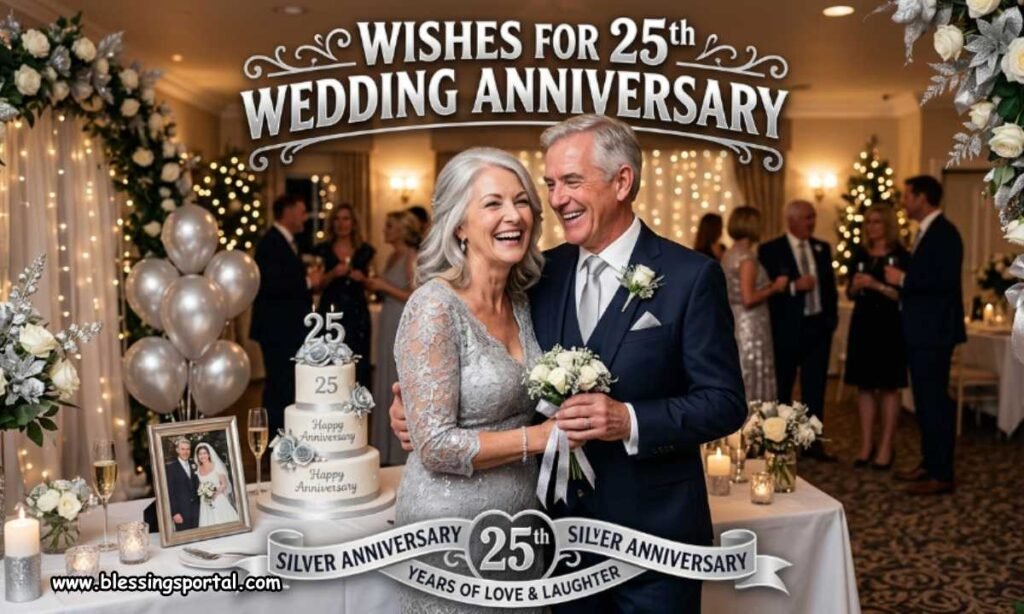 Wishes for 25th Wedding Anniversary