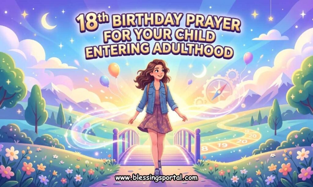 18th Birthday Prayer for Your Child Entering Adulthood