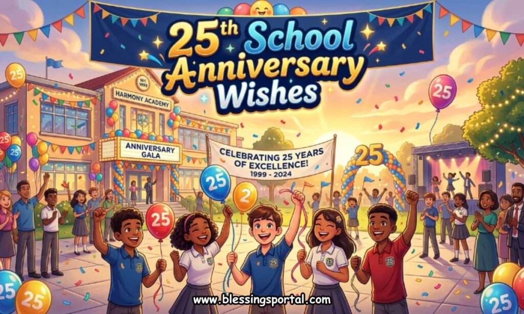 25th School Anniversary Wishes