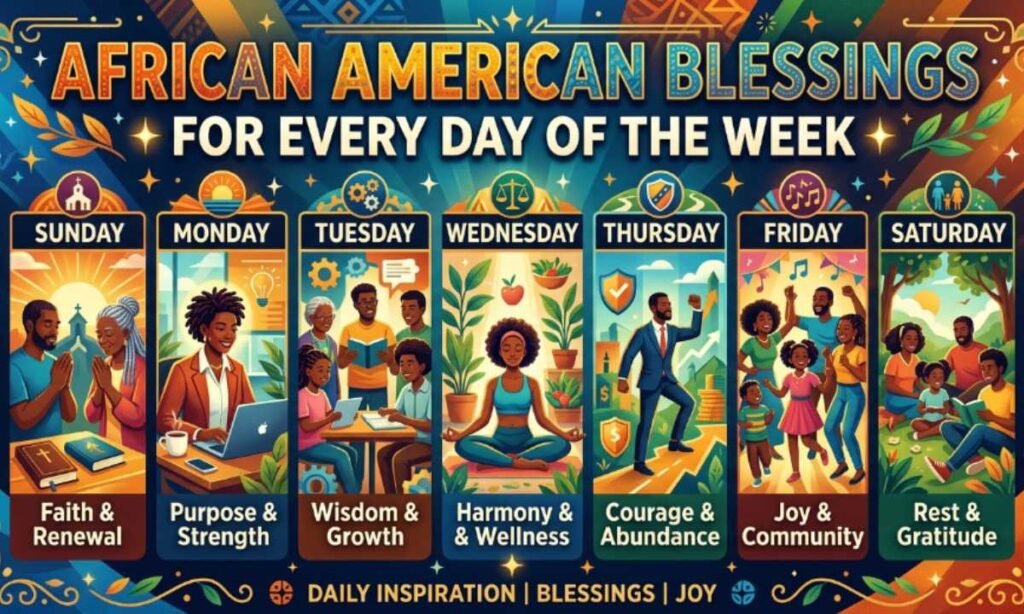 African American Blessings for Every Day of the Week