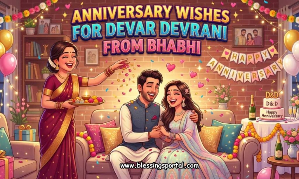 Anniversary Wishes for Devar Devrani from Bhabhi