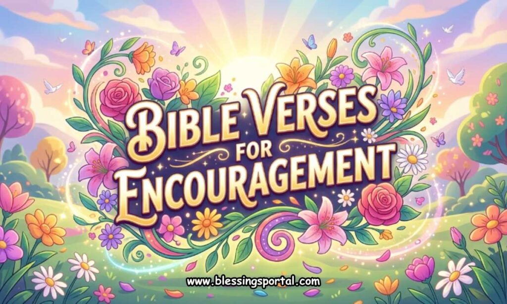 Bible Verses for Encouragement with Flower Imagery