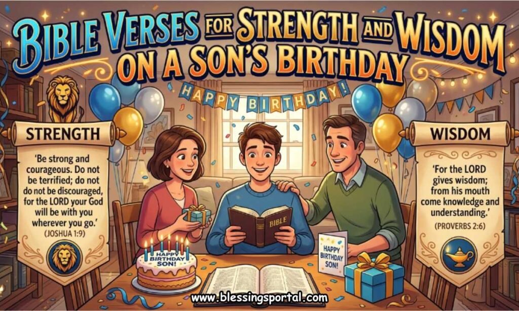 Bible Verses for Strength and Wisdom on a Son's Birthday