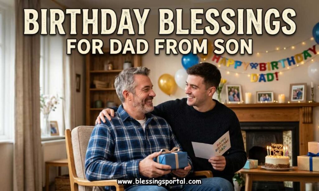 Birthday Blessings for Dad from Son