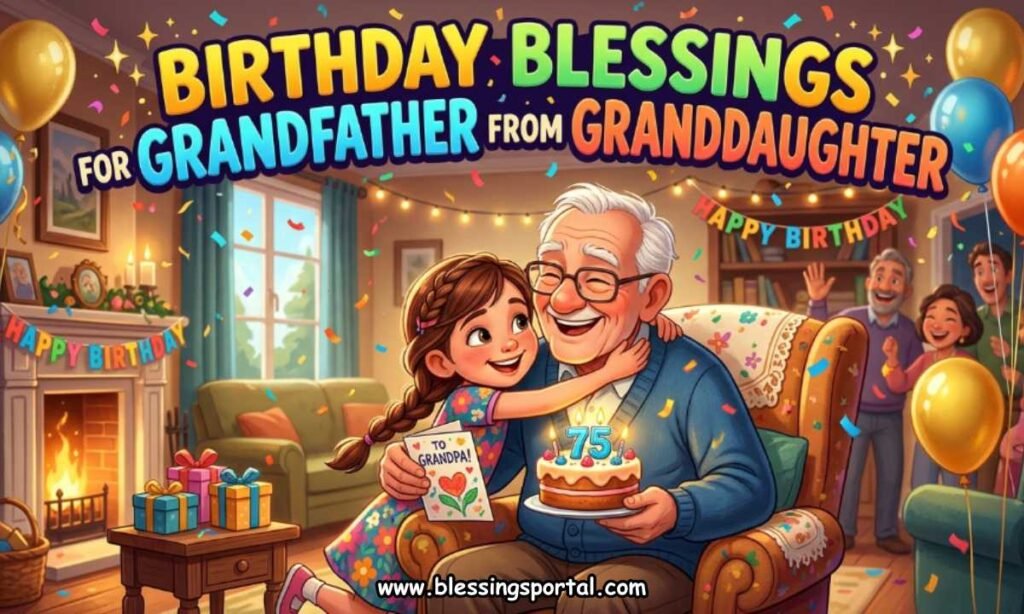 Birthday Blessings for Grandfather from Granddaughter