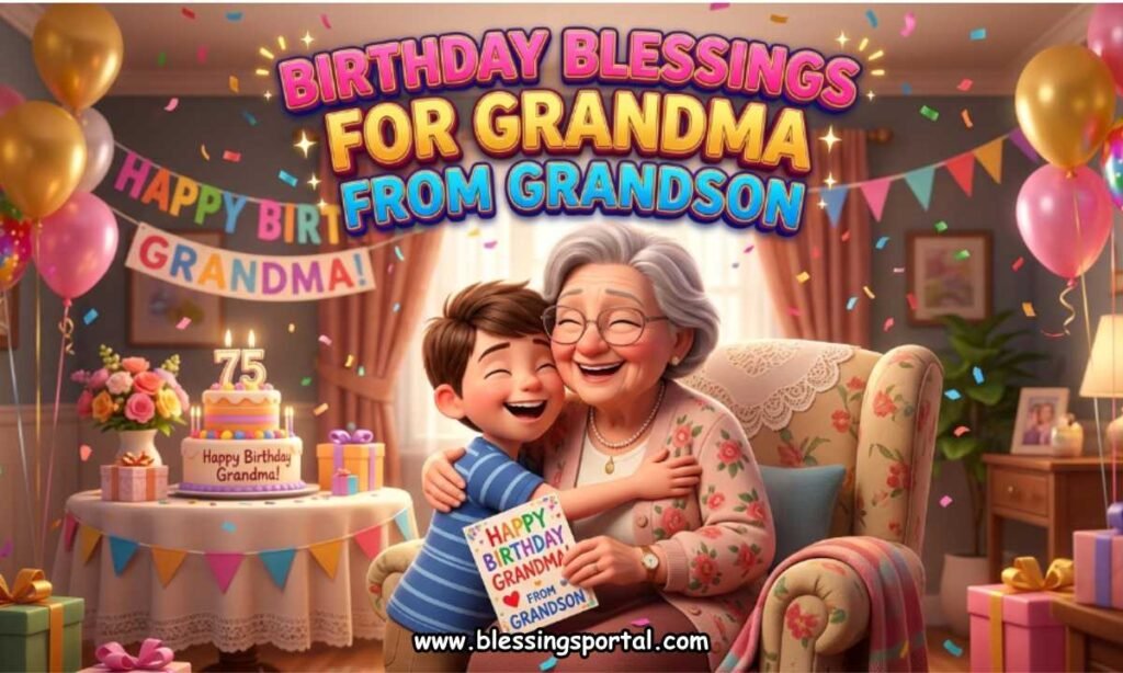 Birthday Blessings for Grandma from Grandson