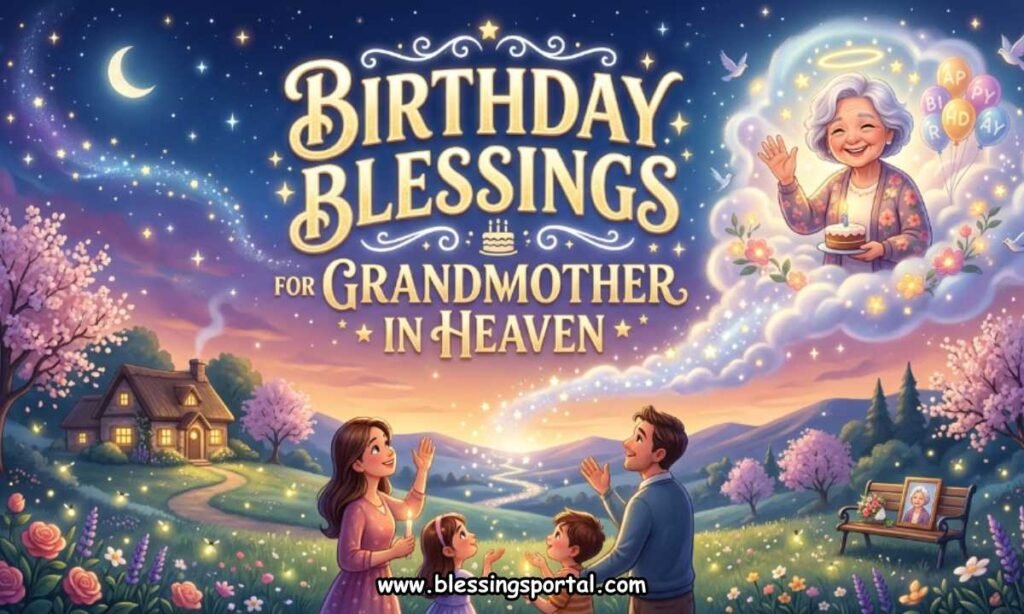 Birthday Blessings for Grandmother in Heaven