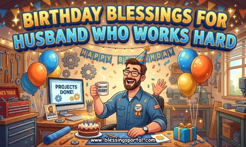 Birthday Blessings for Husband Who Works Hard