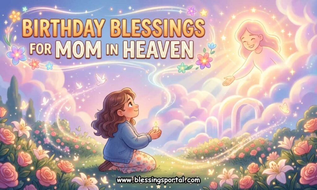 Birthday Blessings for Mom in Heaven