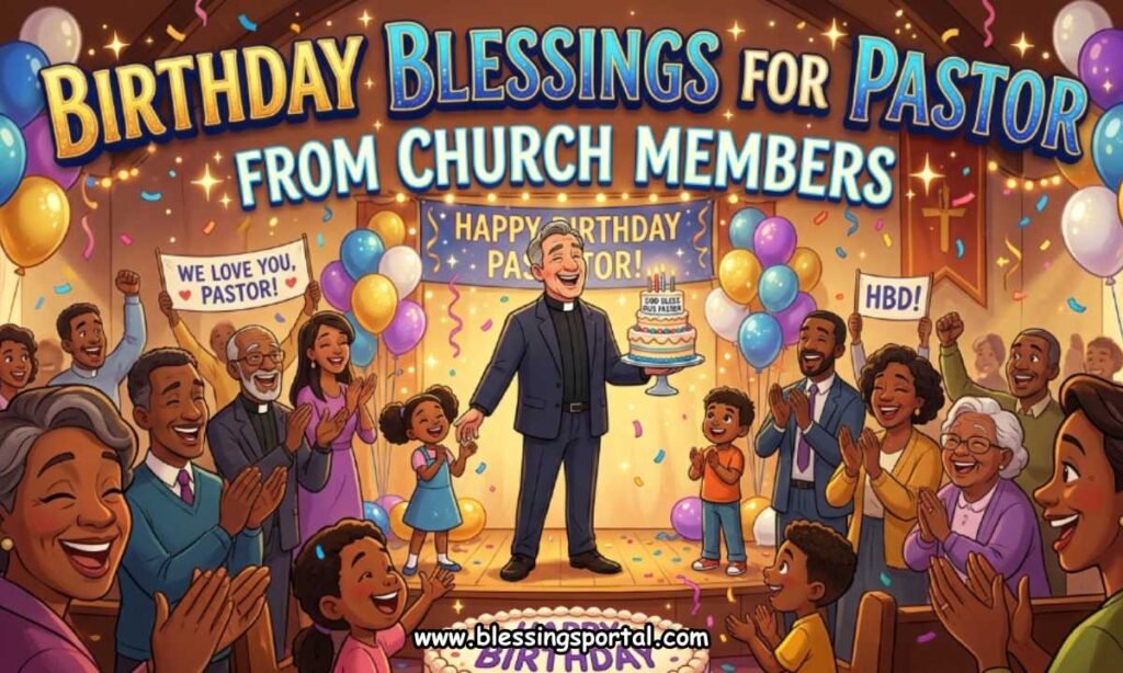 Birthday Blessings for Pastor from Church Members