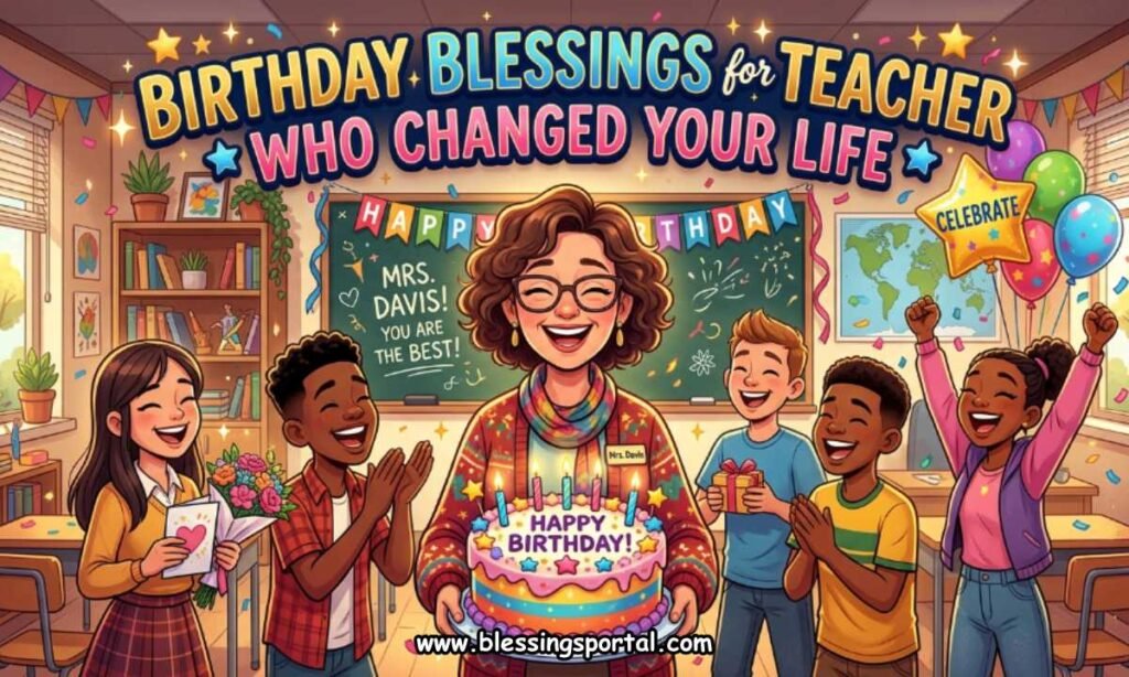 Birthday Blessings for Teacher Who Changed Your Life
