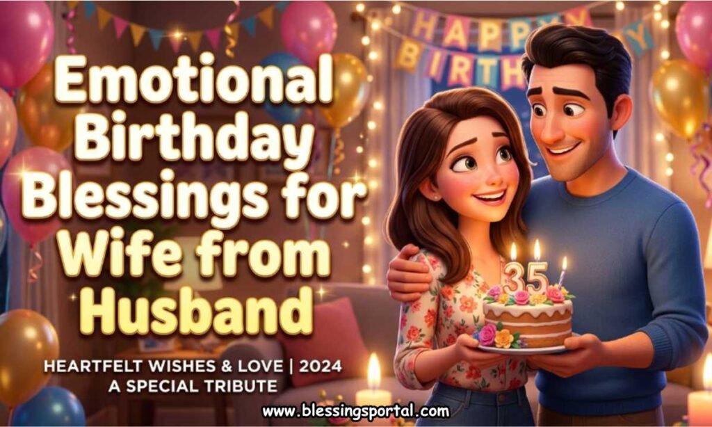 Emotional Birthday Blessings for Wife from Husband