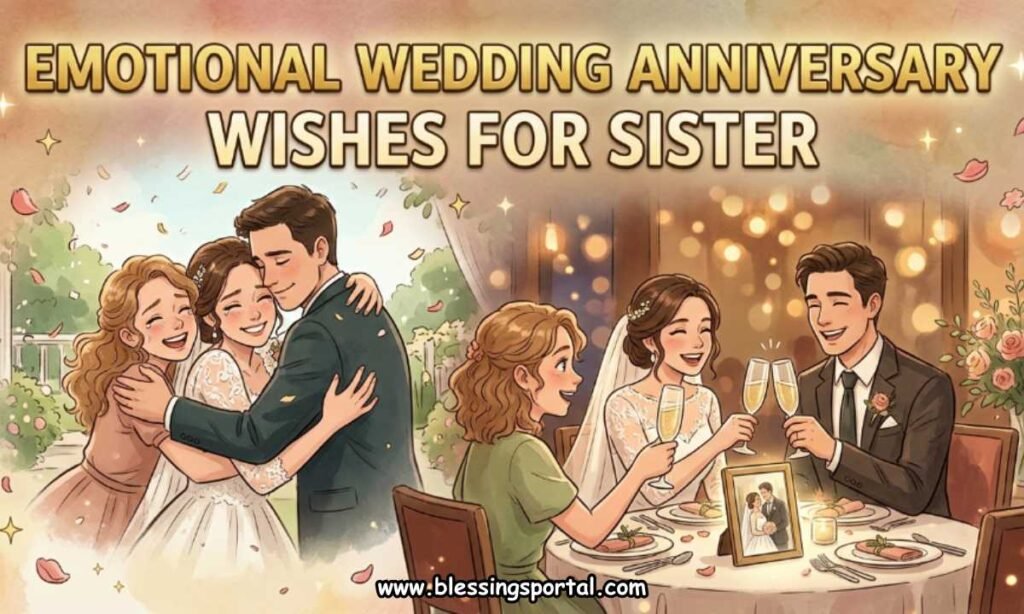 Emotional Wedding Anniversary Wishes for Sister