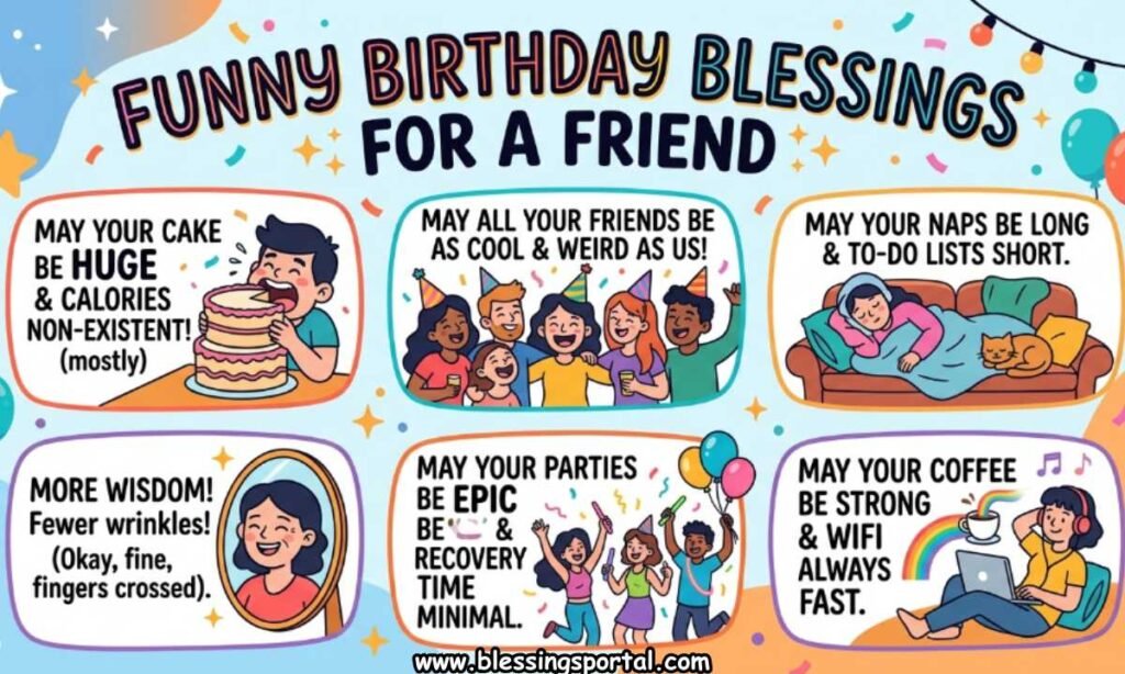 Funny Birthday Blessings for a Friend