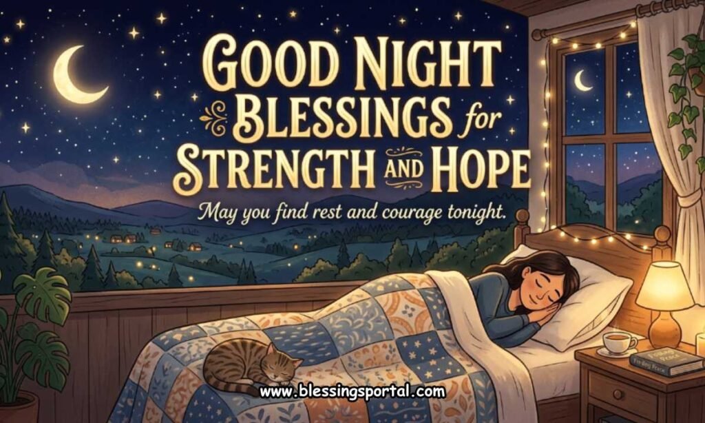 Good Night Blessings for Strength and Hope