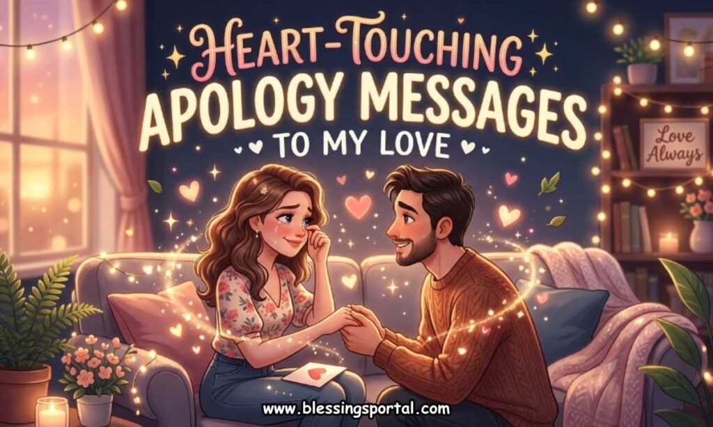 Heart-Touching Apology Messages to My Love