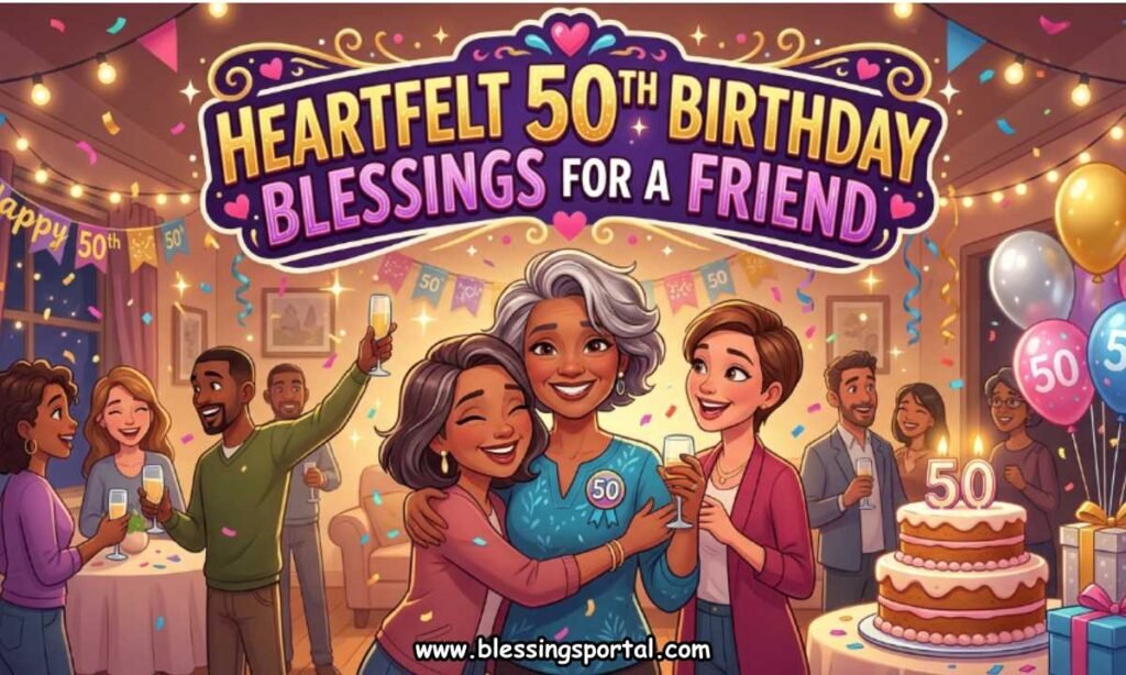 Heartfelt 50th Birthday Blessings for a Friend
