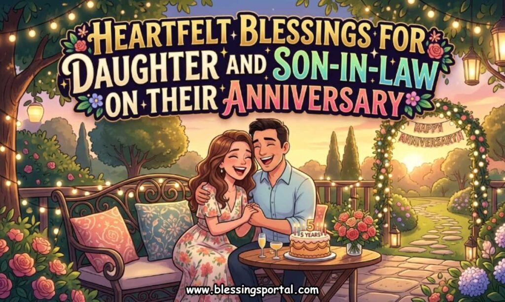 Heartfelt Blessings for Daughter and Son-in-Law on Their Anniversary